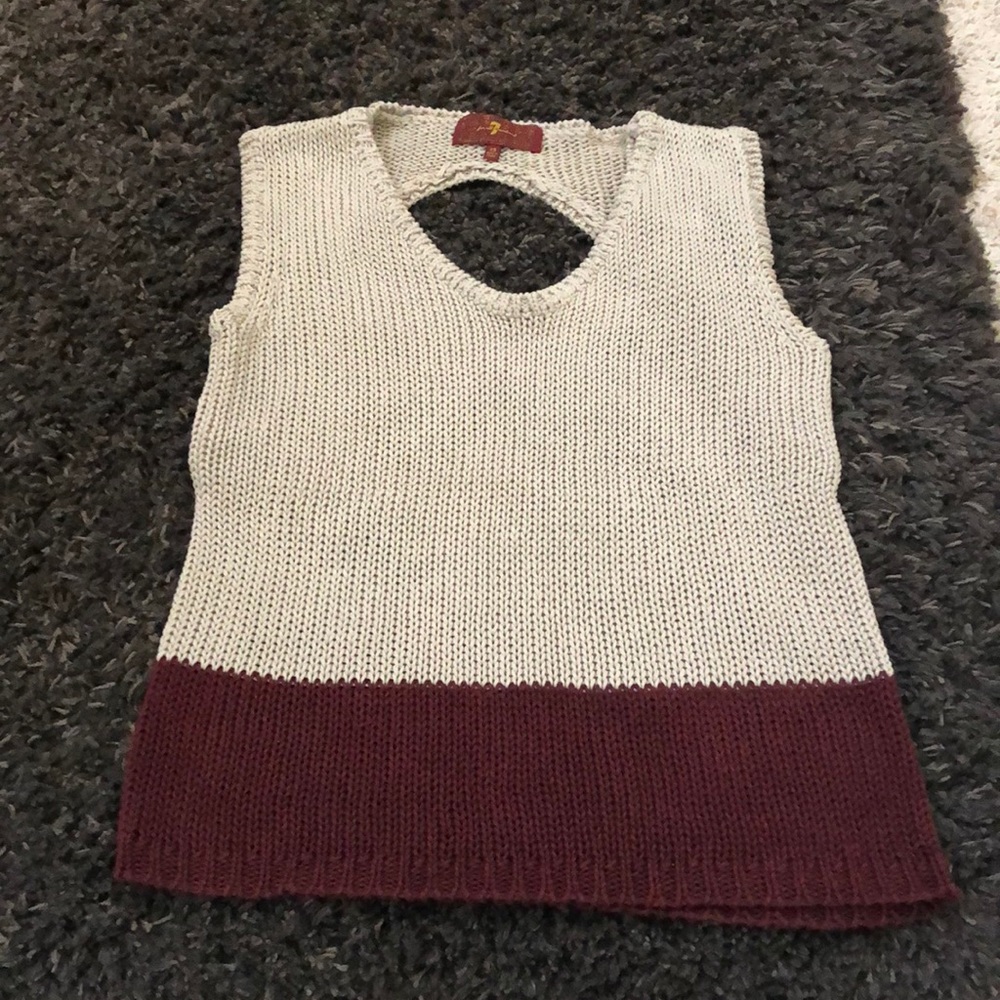 7 For All Mankind Sleeveless Sweater